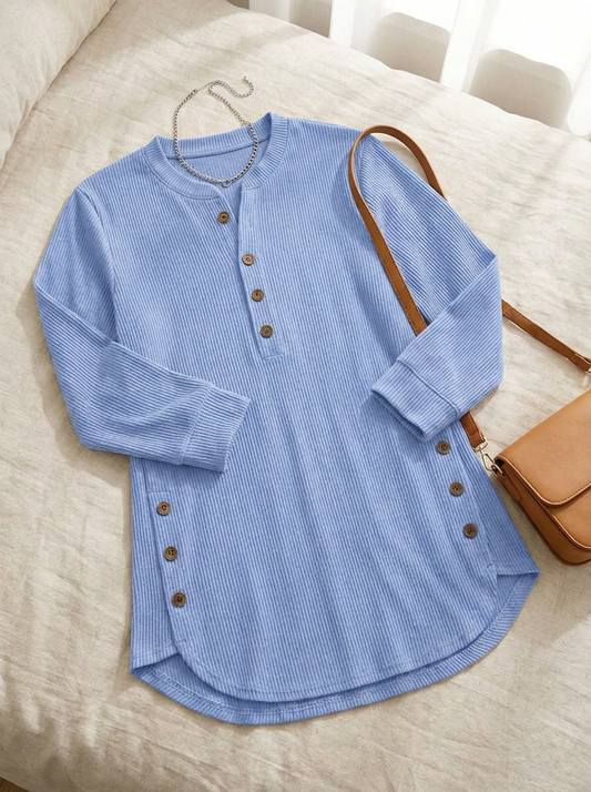 Nieves · Túnica Henley con botones