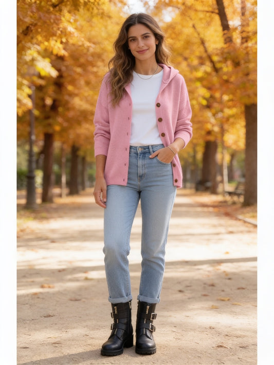 Rocío · Chaqueta de punto con capucha
