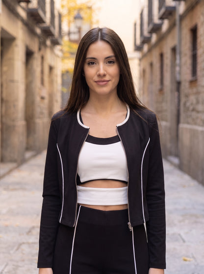 Candela · Conjunto de tres piezas con vivos blancos