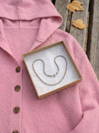 Dácil · Collar trenzado de acero