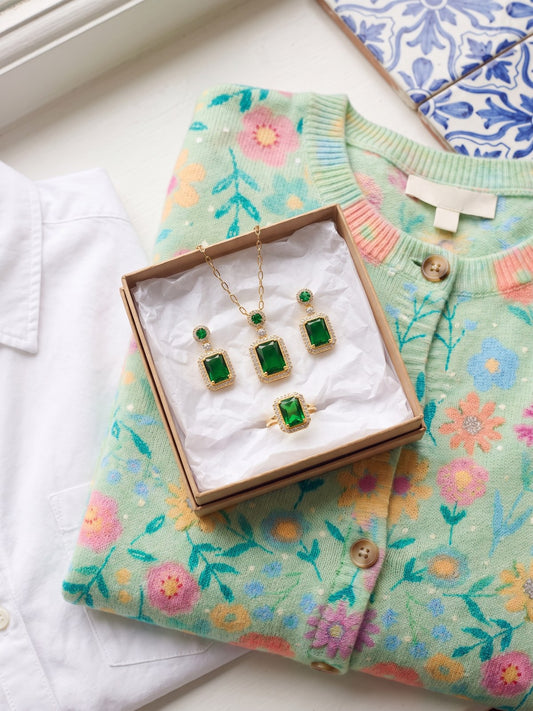 Lucía · conjunto verde esmeralda