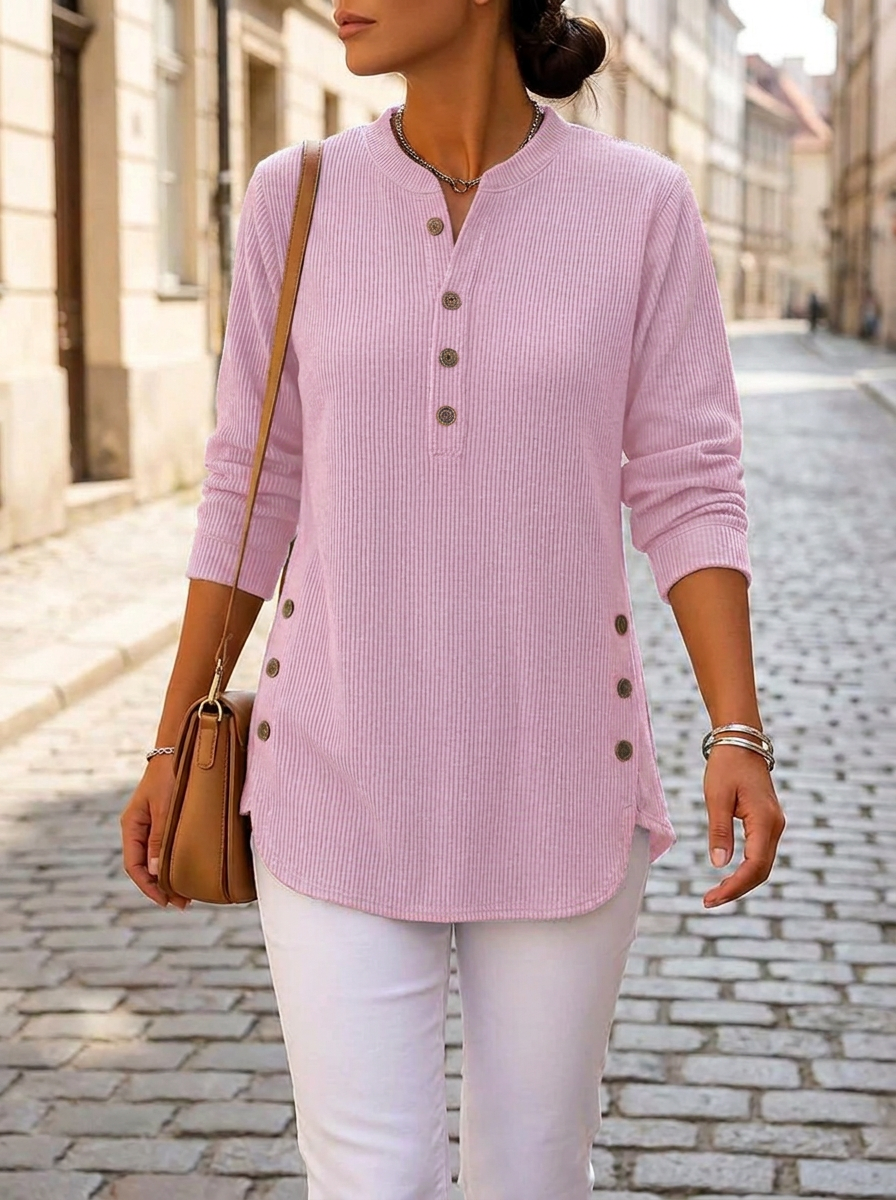 Nieves · Túnica Henley con botones
