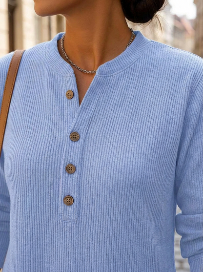 Nieves · Túnica Henley con botones