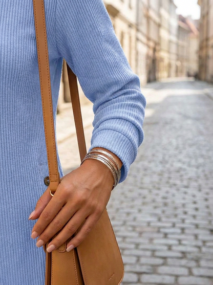 Nieves · Túnica Henley con botones