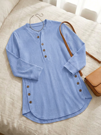 Nieves · Túnica Henley con botones