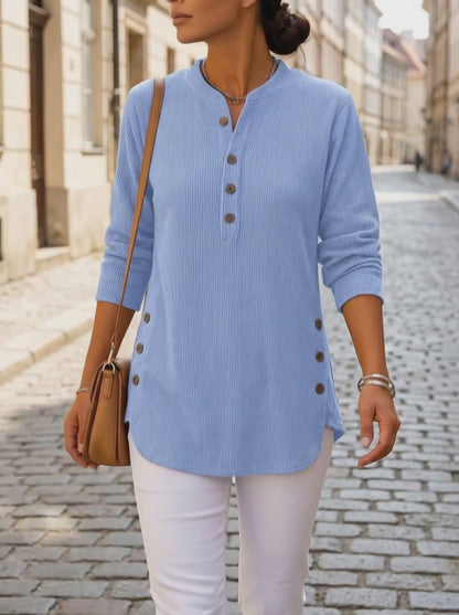 Nieves · Túnica Henley con botones